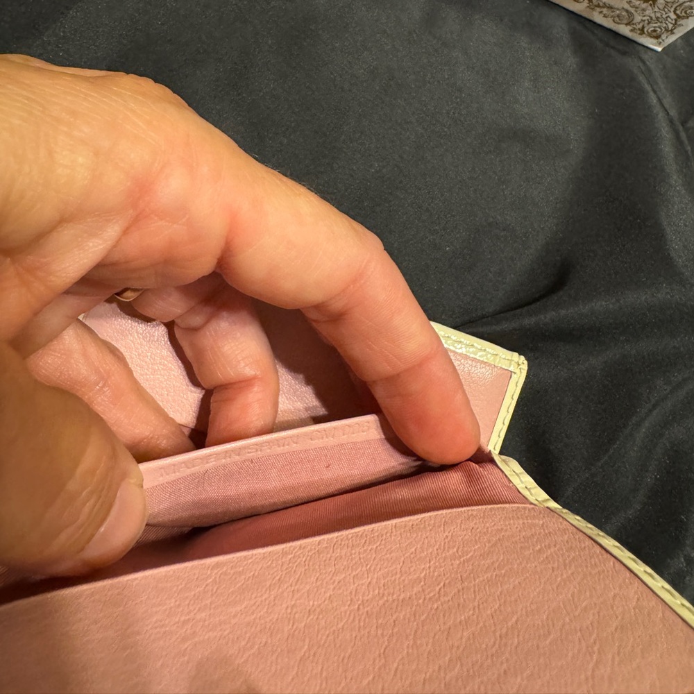 Dior Pink and Cream Canvas Key/Card Wallet - Picture 9 of 16
